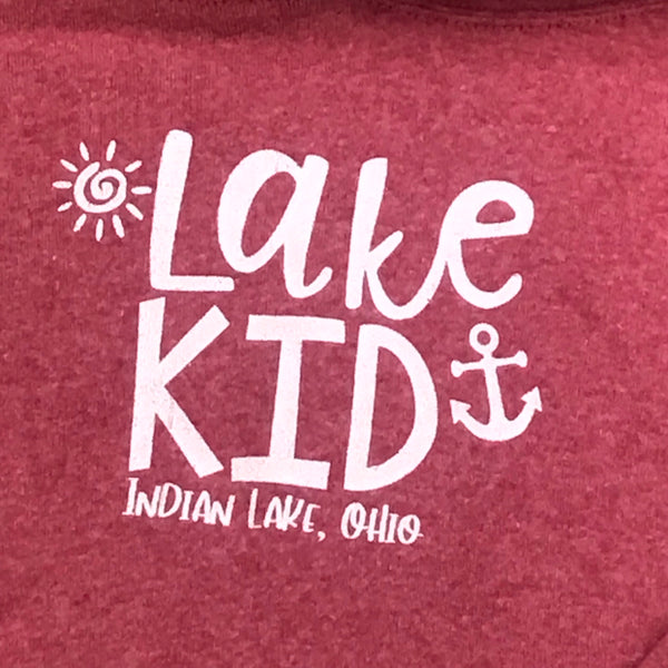 Indian Lake Ohio Lake Kid Graphic Designer Long Sleeve Toddler Child Hoody Sweatshirt Heather Red