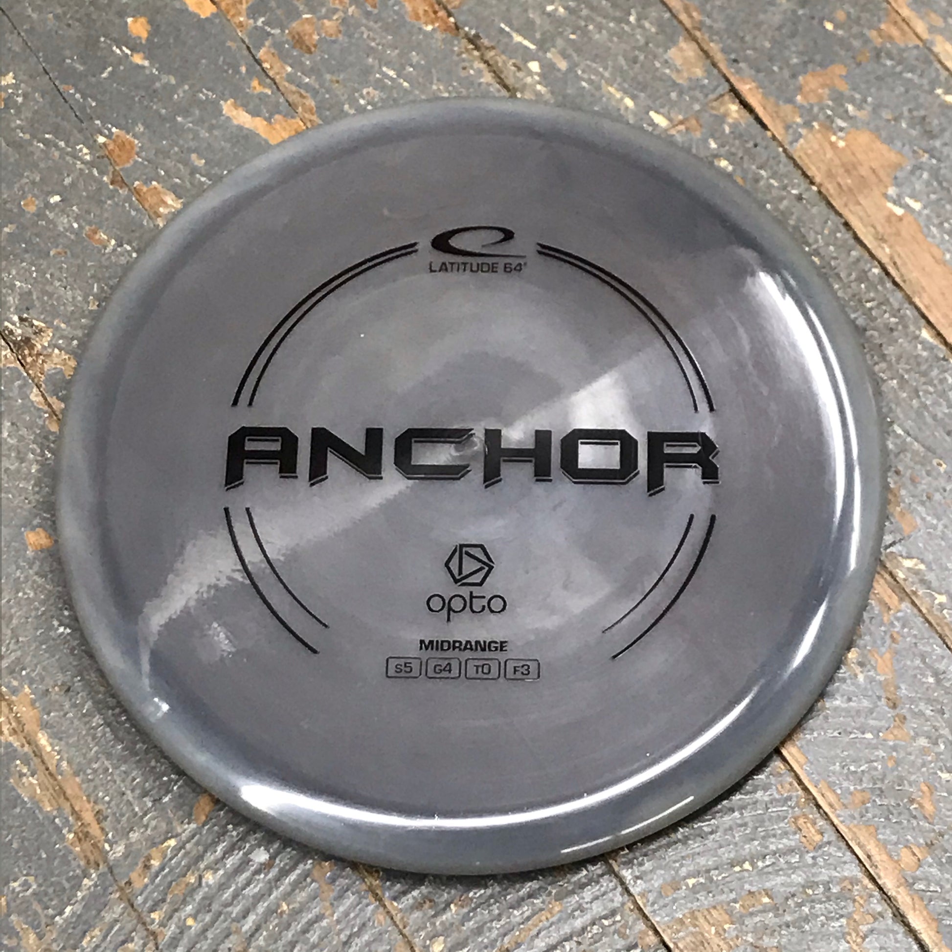 Disc Golf Mid Range Anchor Latitude 64 Disc Opto Grey