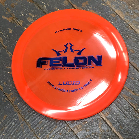 Disc Golf Fairway Driver Felon Dynamic Disc Lucid Orange