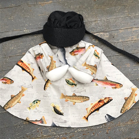 Goose Clothes Complete Holiday Goose Outfit Bass Crappie Walleye Fish Fishing Dress and Hat