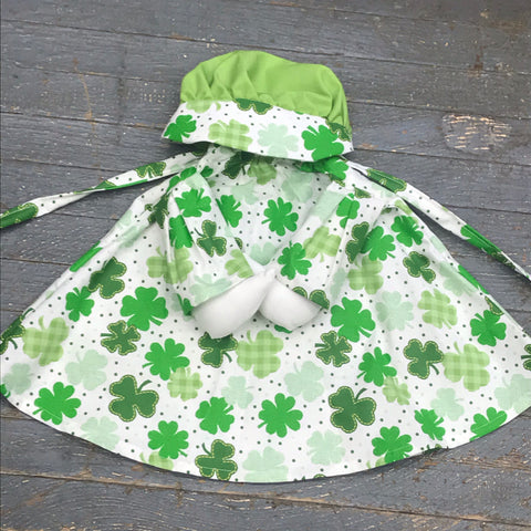 Goose Clothes Complete Holiday Goose Outfit St Patrick's Shamrock Dress and Top Hat
