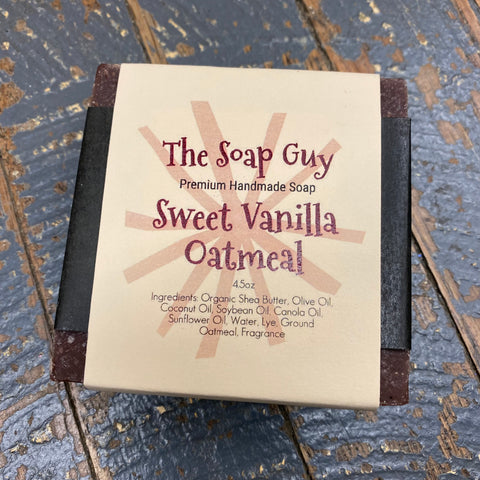 Bar Soap Cleansing Wash Premium Handmade Sweet Vanilla Oatmeal