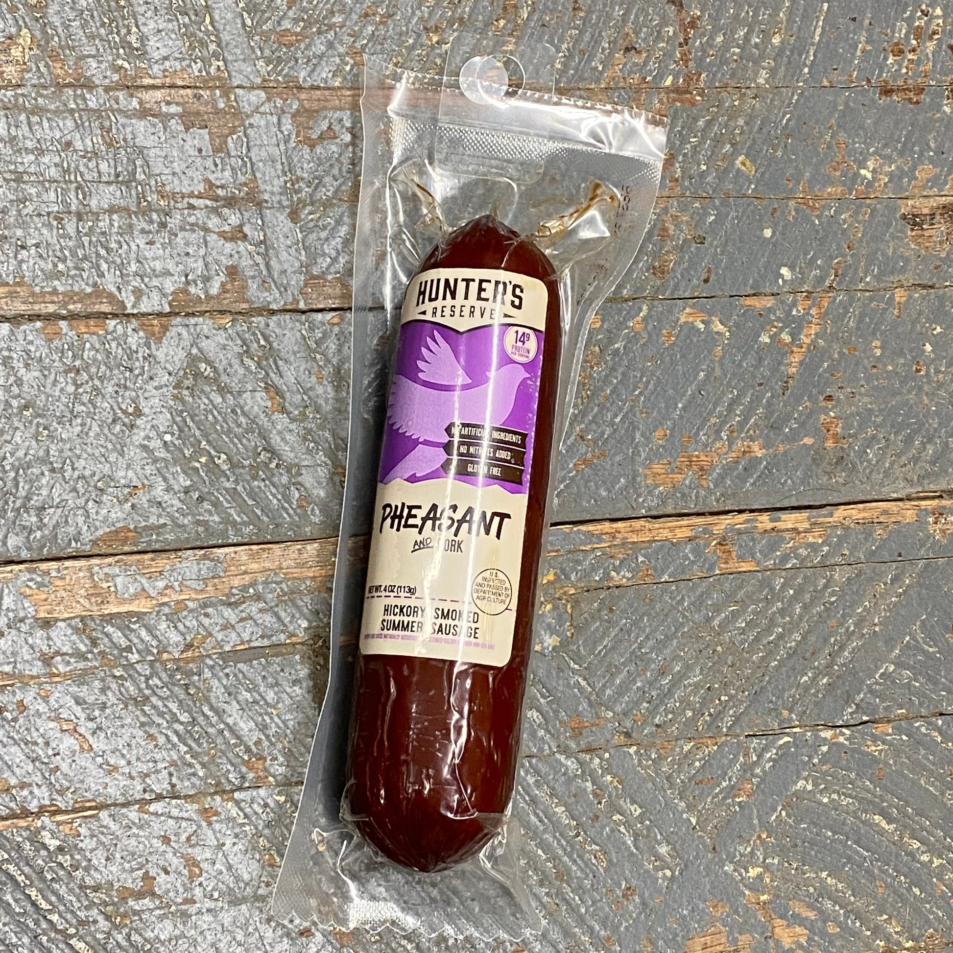 Hunters Reserve Meat Snack Summer Sausage Pheasant Pork