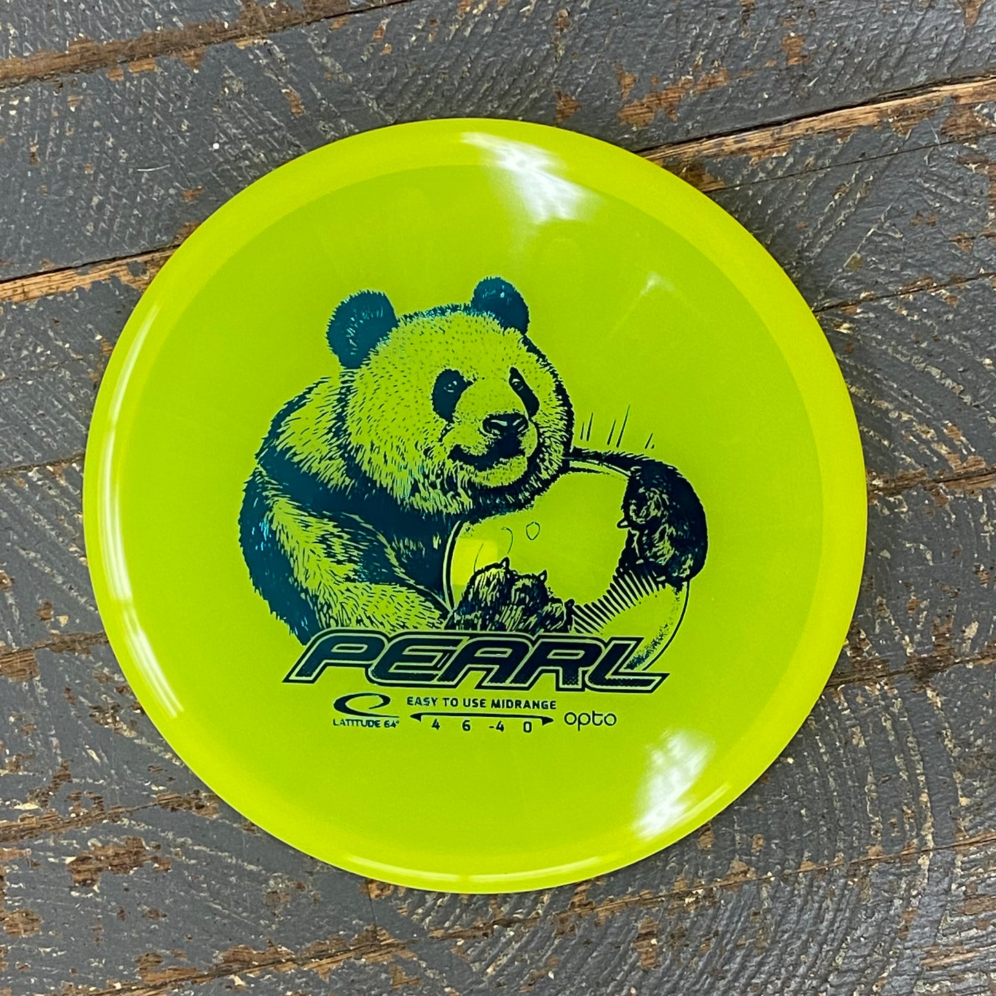 Disc Golf Midrange Pearl Latitude 64 Disc Opto Flo Yellow