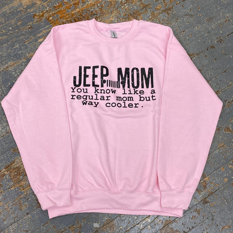 Jeep Mom Graphic Designer Long Sleeve Crew Neck Sweatshirt