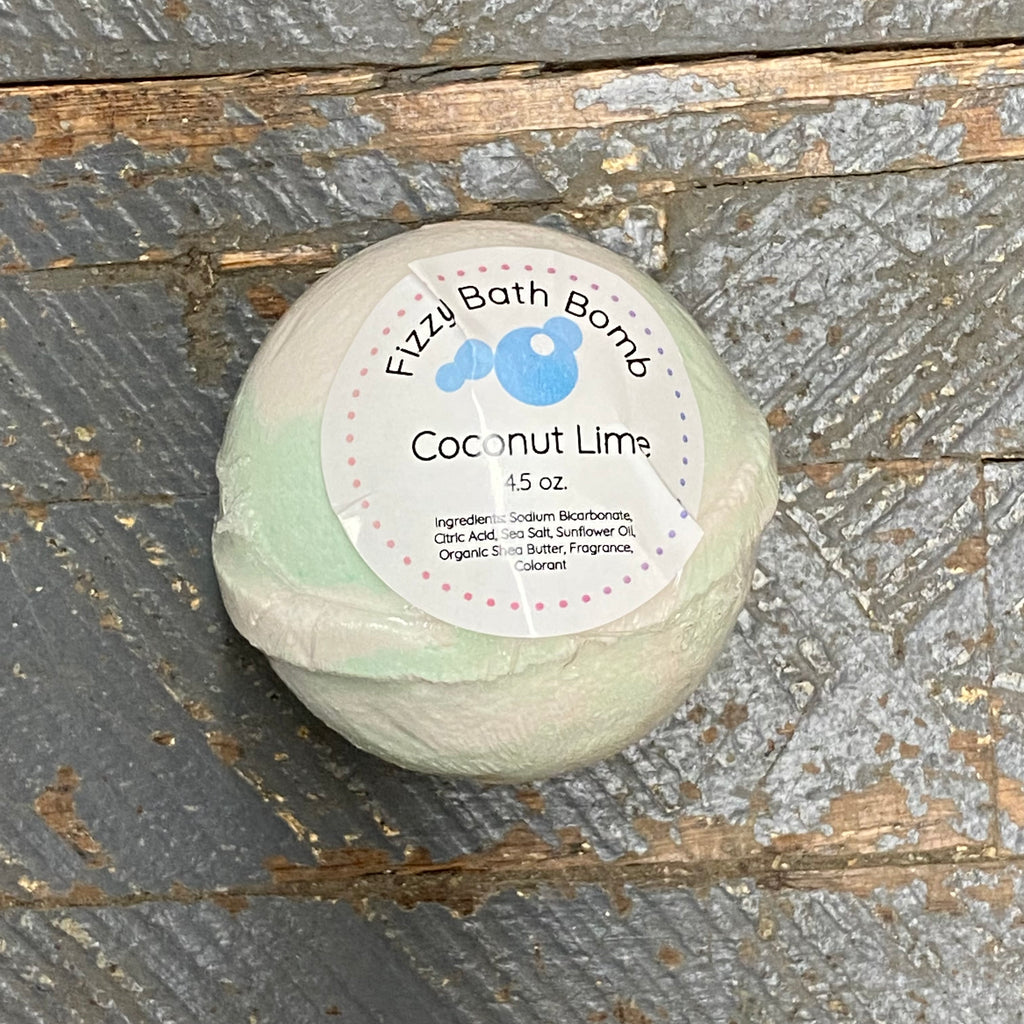 Coconut Lime Fizzy 4.5oz Bath Bomb