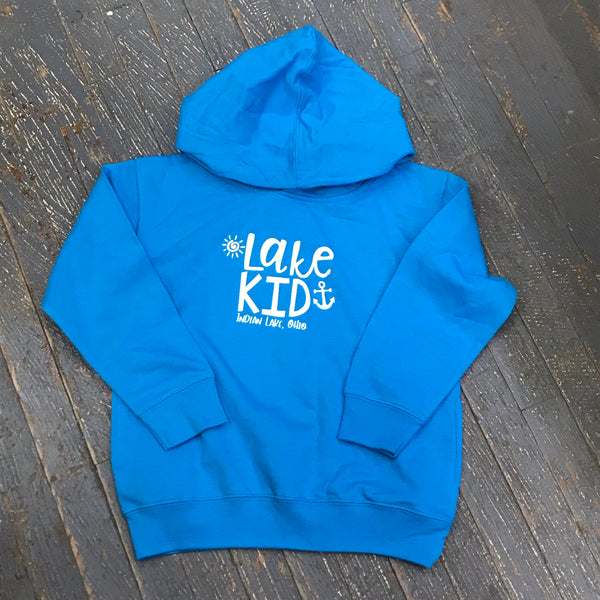 Indian Lake Ohio Lake Kid Graphic Designer Long Sleeve Toddler Child Hoody Sweatshirt Turquoise