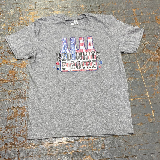 Red White Booze Graphic Designer Short Sleeve T-Shirt