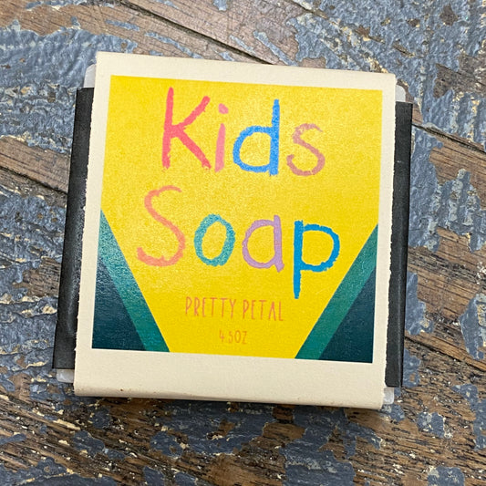 Kids Bar Soap Cleansing Wash Premium Handmade Pretty Petal