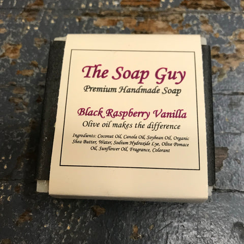 Bar Soap Cleansing Wash Premium Handmade Black Raspberry Vanilla