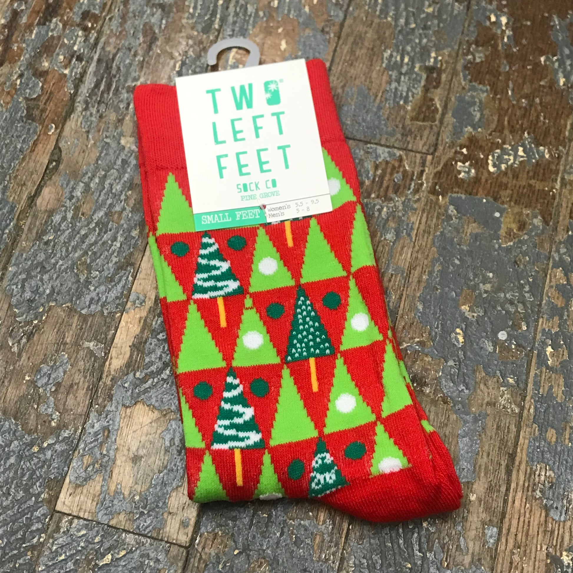 Pine Grove Holiday Two Left Feet Pair Socks