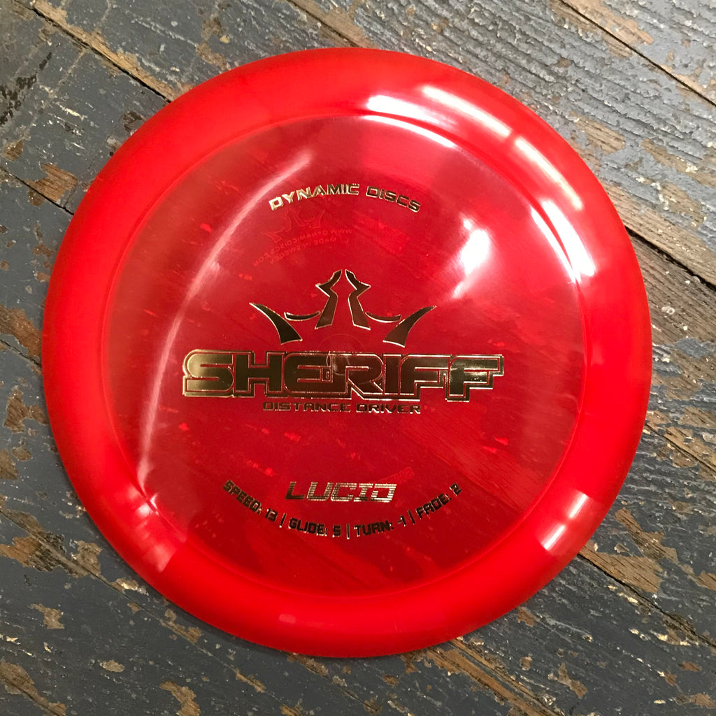 Disc Golf Distance Driver Sheriff Dynamic Disc Lucid Red