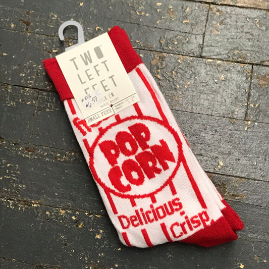 Movie Night Popcorn Two Left Feet Pair Socks