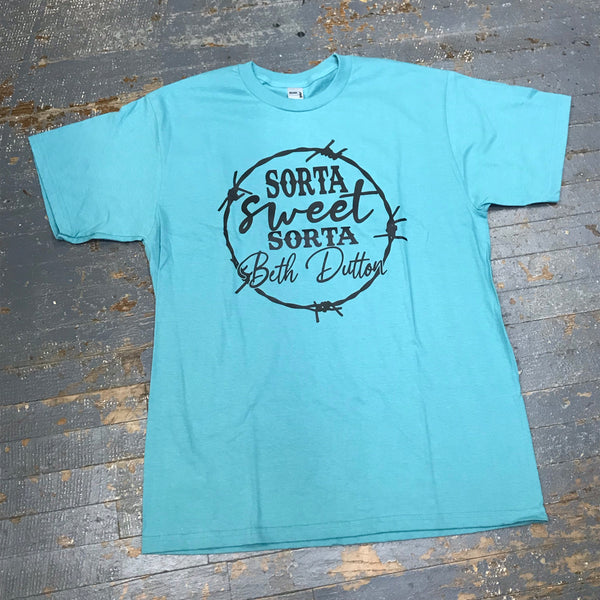 Sorta Sweet Sorta Beth Dutton Yellowstone Graphic Designer Short Sleeve T-Shirt