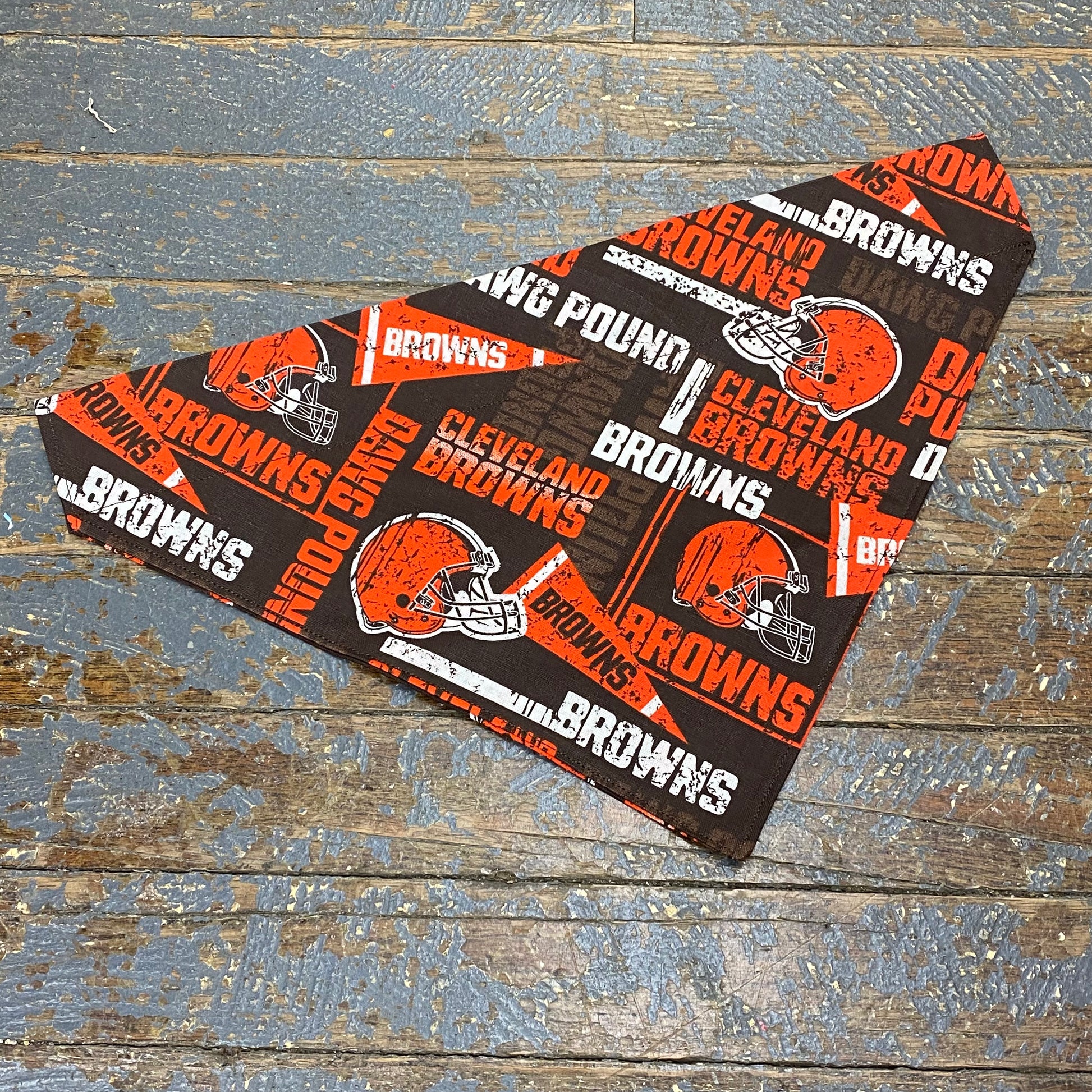 Cleveland Browns NFL Football Orange Dog Collar Pet Bandanna Neck Scarf LG