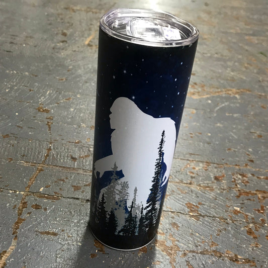 Big Foot Sasquatch Midnight Stalker Tall Skinny Tumbler