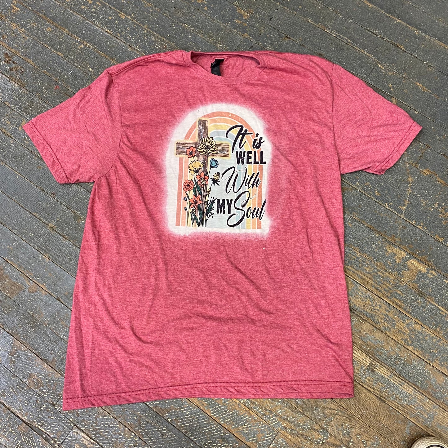 It's Well with My Soul Bleached Graphic Designer Short Sleeve T-Shirt