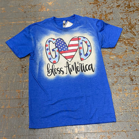 God Bless America Graphic Designer Short Sleeve T-Shirt
