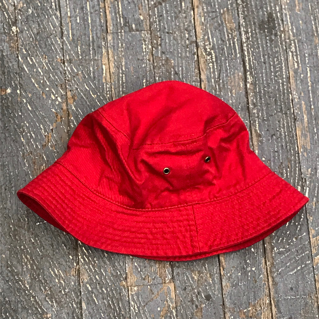Adult Teen Sun Hat Bucket Hat Ball Cap Bright Red