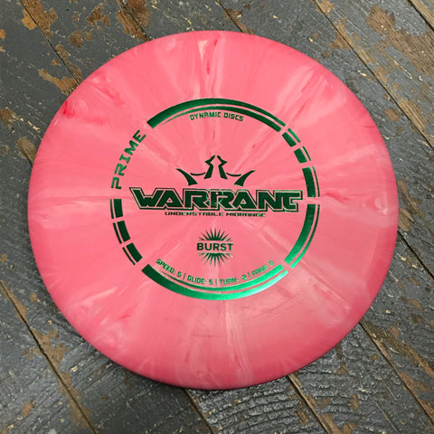 Disc Golf Mid Range Warrant Dynamic Disc Prime Burst Red