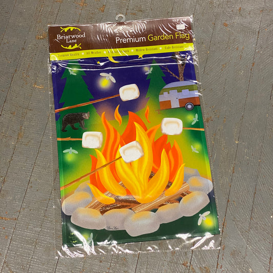 Campfire Smore Garden Flag