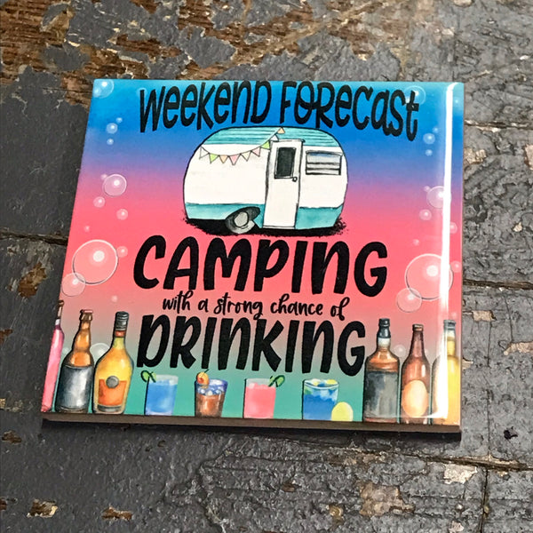 Tumbler Forecast Camping Drinking Tall Skinny Coaster