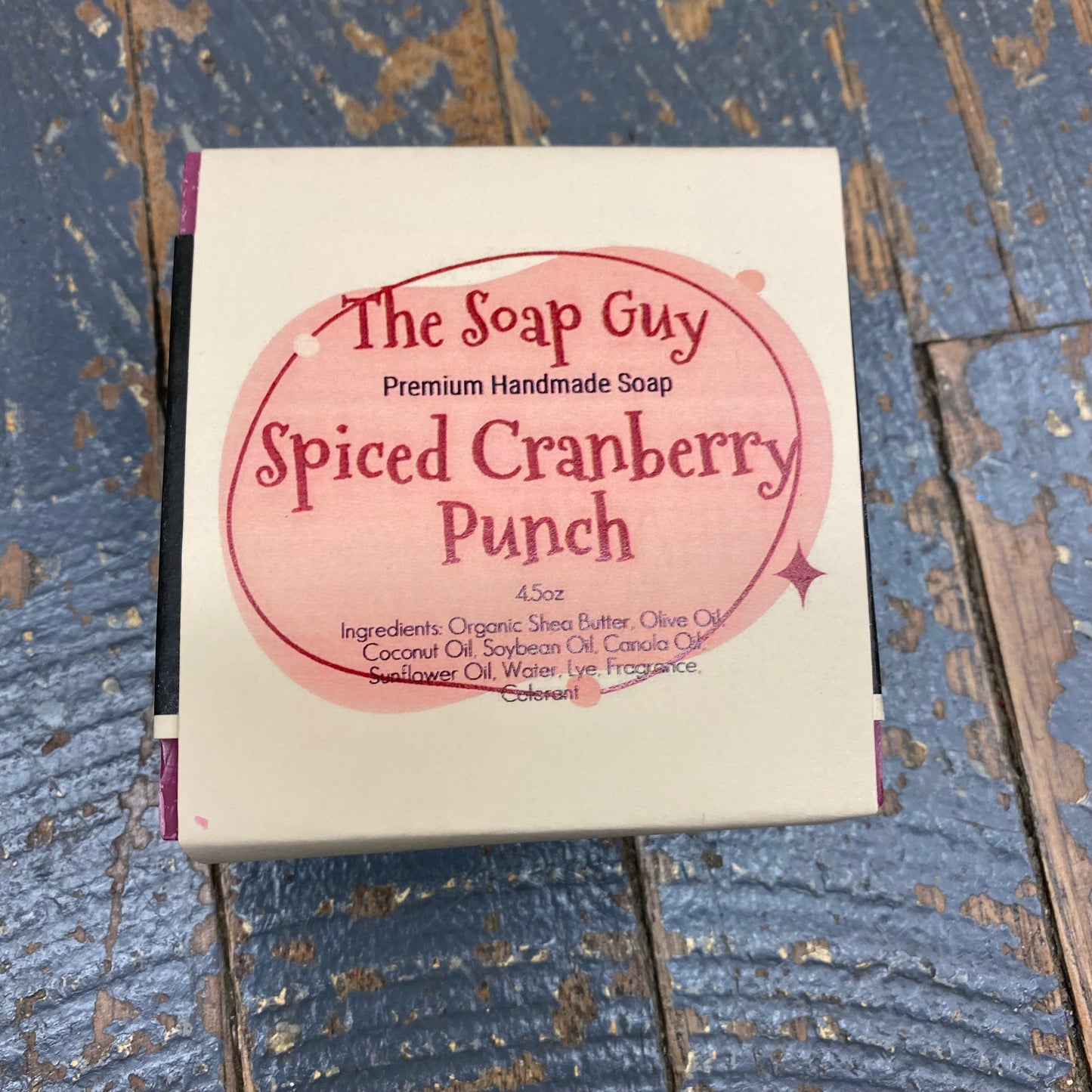 Bar Soap Cleansing Wash Premium Handmade Spiced Cranberry Punch