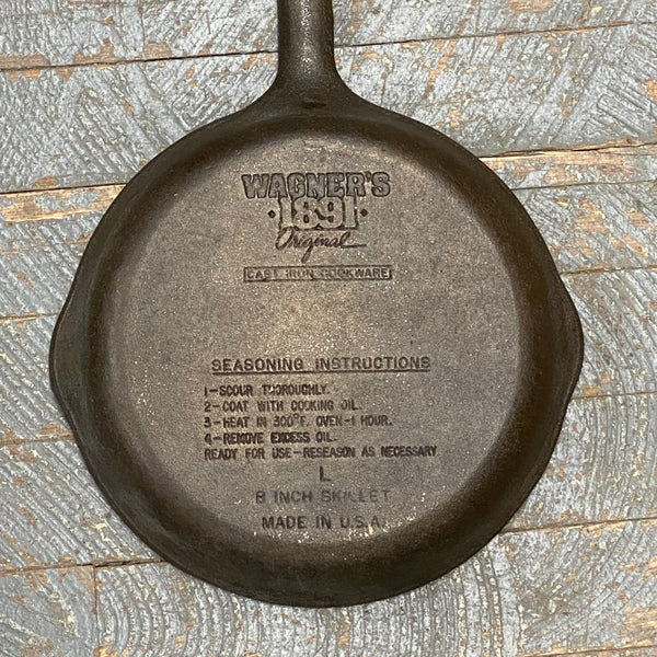 Cast Iron Cookware Wagners 1891 Original "L" Skillet #33