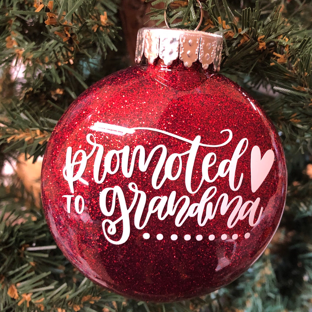 Holiday Christmas Tree Ornament Promoted to Grandma