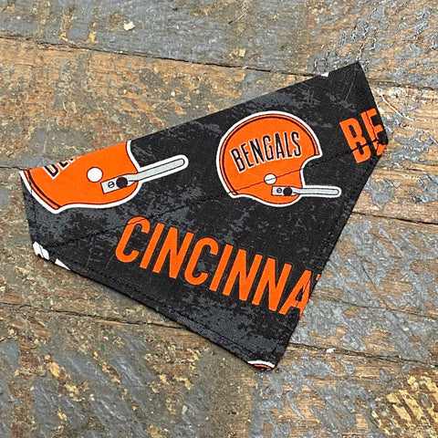 Cincinnati Bengals NFG Football Black Dog Collar Pet Bandanna Neck Scarf XS