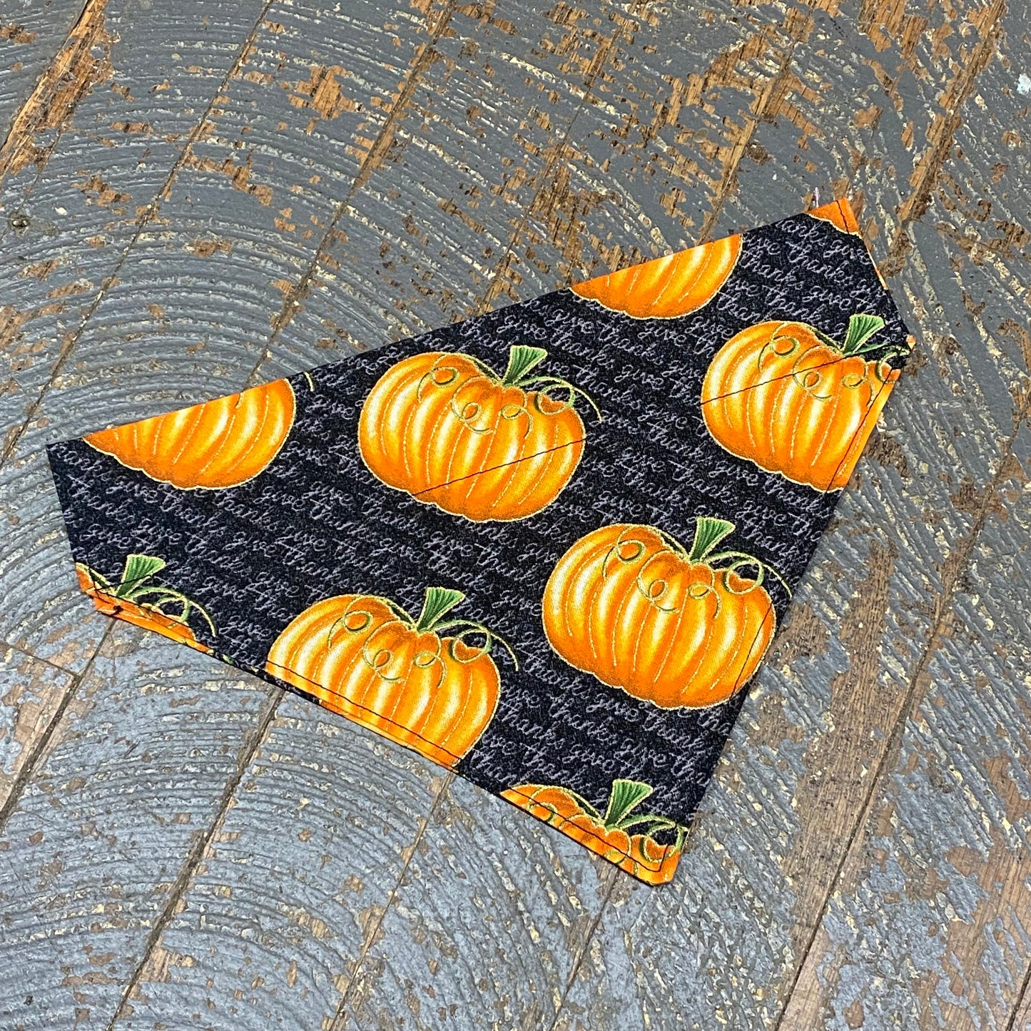 Glitter Pumpkin Patch Dog Collar Pet Bandanna Neck Scarf Medium