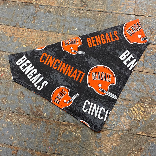 Cincinnati Bengals NFG Football Black Dog Collar Pet Bandanna Neck Scarf MD