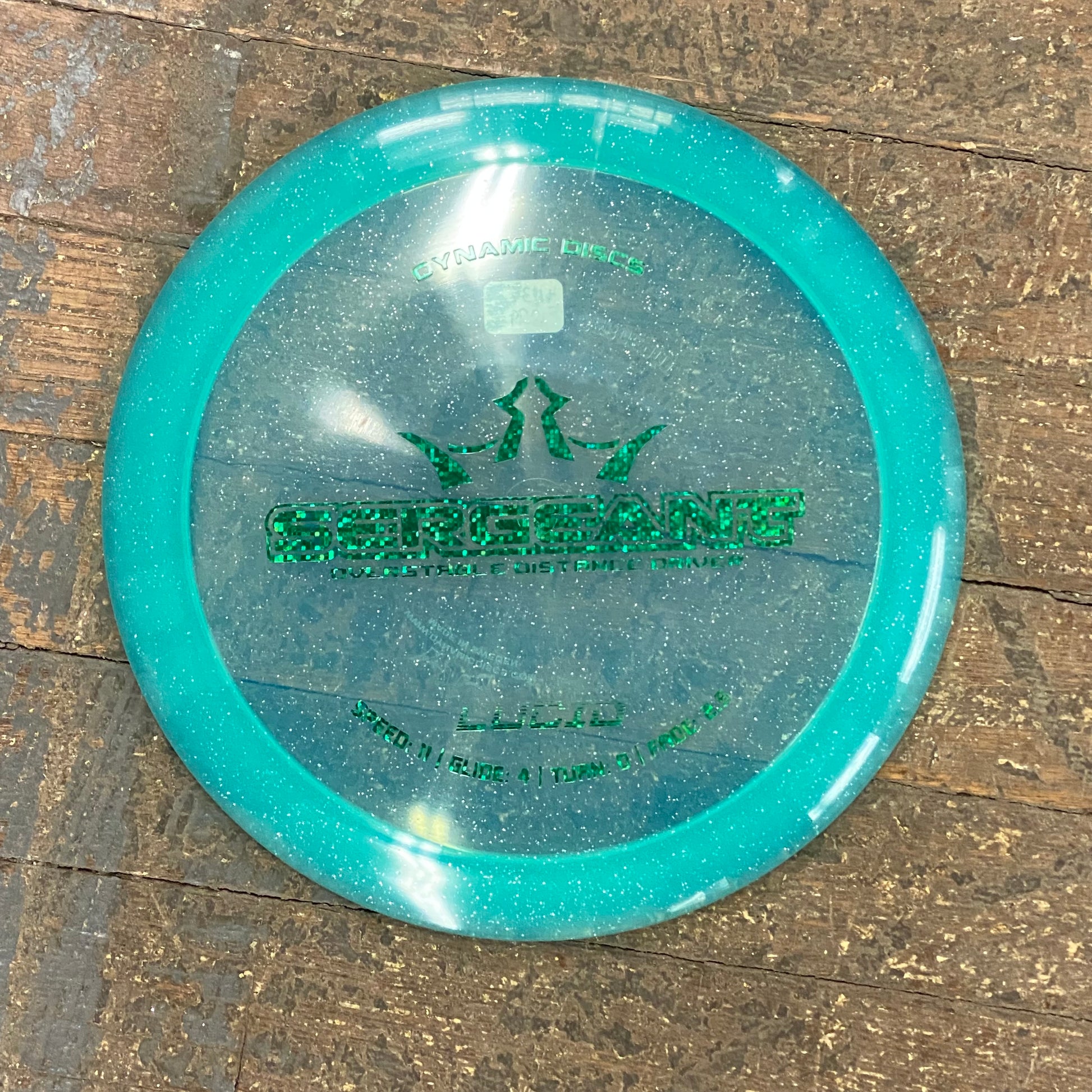 Disc Golf Distance Driver Sergeant Dynamic Disc Lucid Light Blue Sparkle