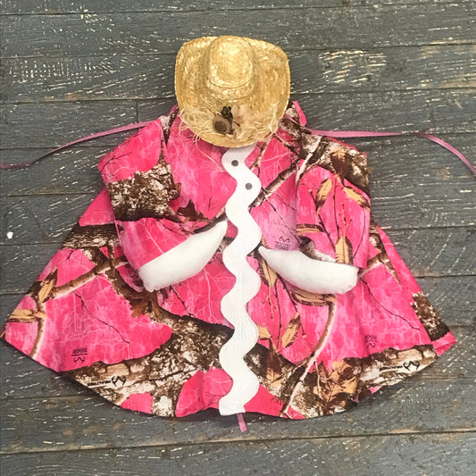 Goose Clothes Complete Holiday Goose Outfit Pink Camo Cowgirl and Hat Costume