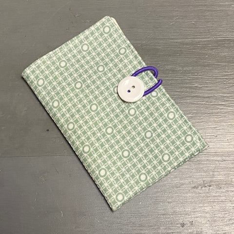 Handmade Fabric Cloth Wallet Card Holder Misc Green
