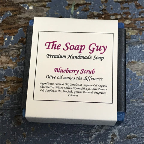 Bar Soap Cleansing Wash Premium Handmade Blueberry Scrub