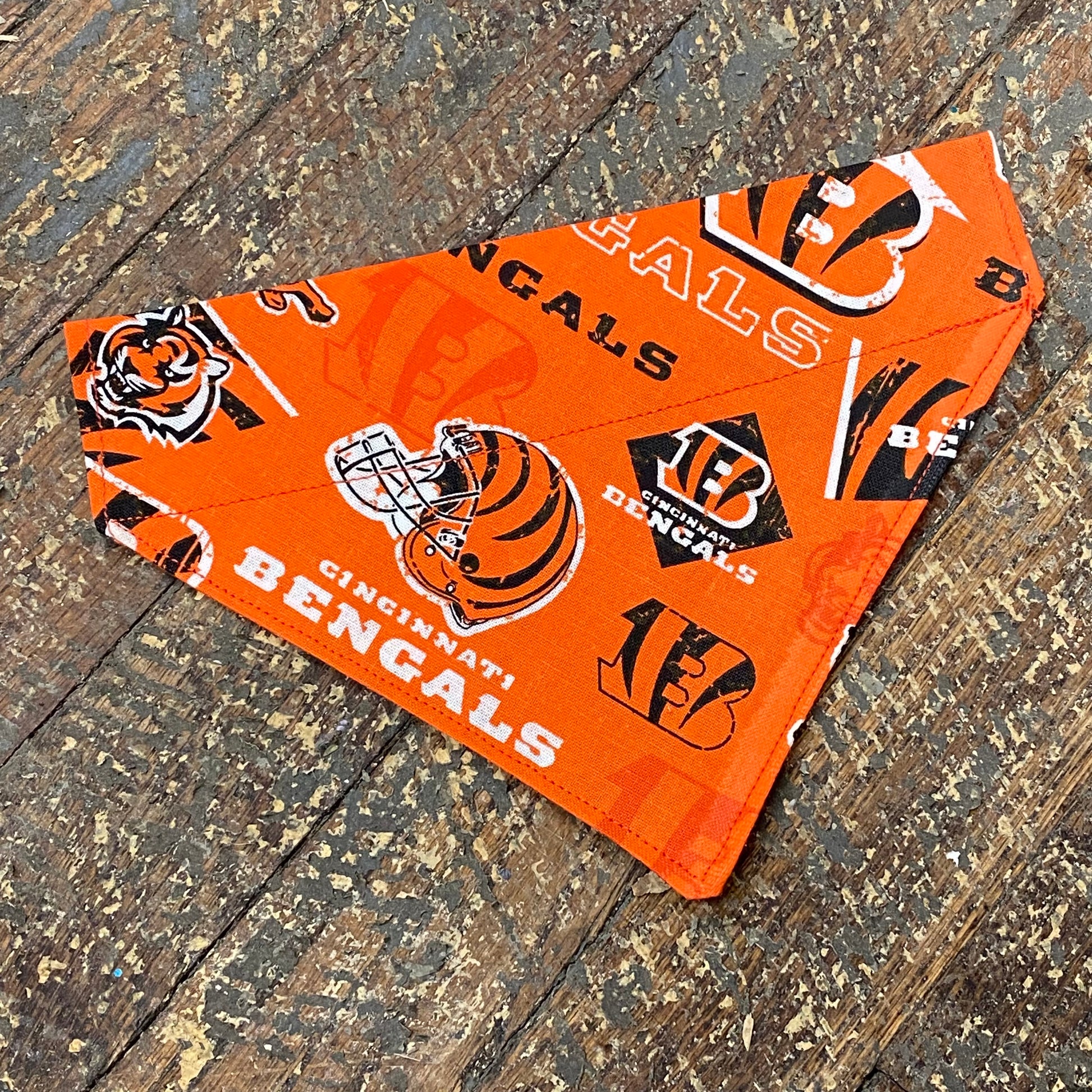 Cincinnati Bengals NFG Football Orange Dog Collar Pet Bandanna Neck Scarf SM