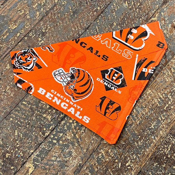 Cincinnati Bengals NFG Football Orange Dog Collar Pet Bandanna Neck Scarf SM