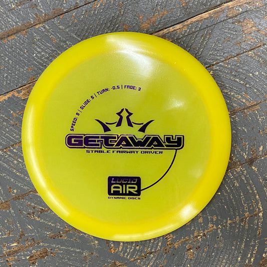 Disc Golf Fairway Driver Getaway Dynamic Disc Lucid Air Yellow