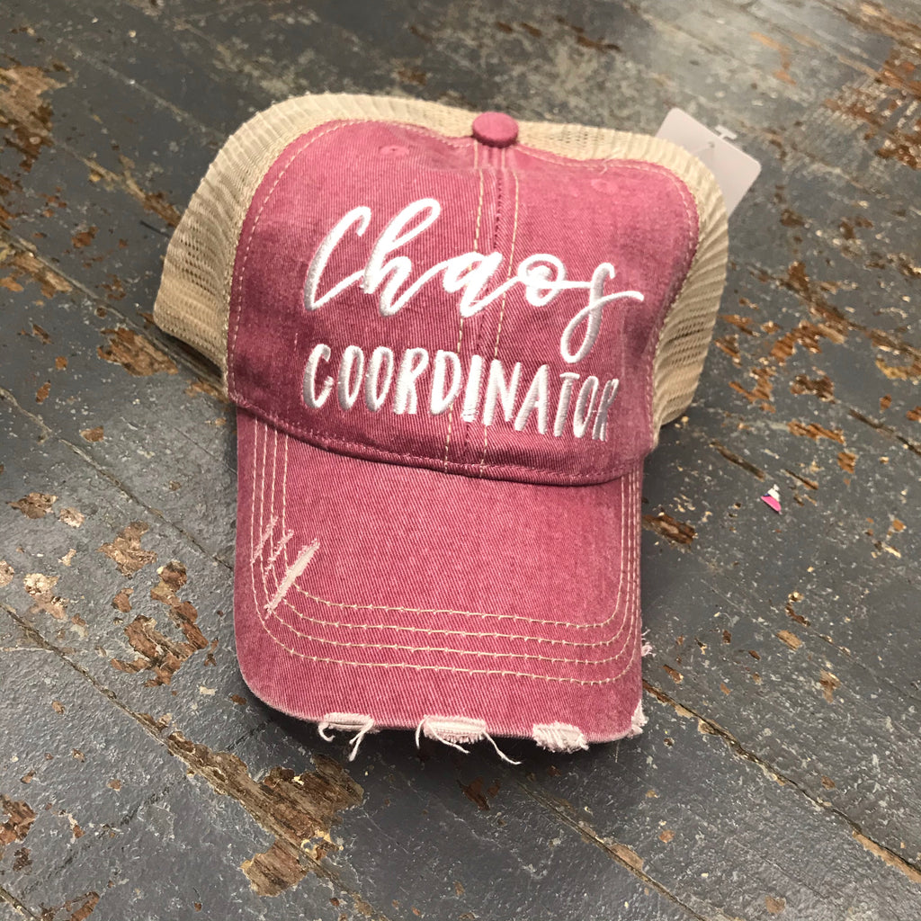 Chaos Coordinator Rugged Mauve Embroidered Ball Cap