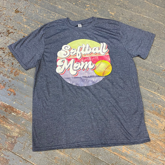 Softball Mom Graphic Designer Short Sleeve T-Shirt