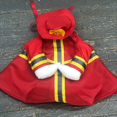 Goose Clothes Complete Holiday Goose Outfit Fireman Fire Fighter and Hat Costume