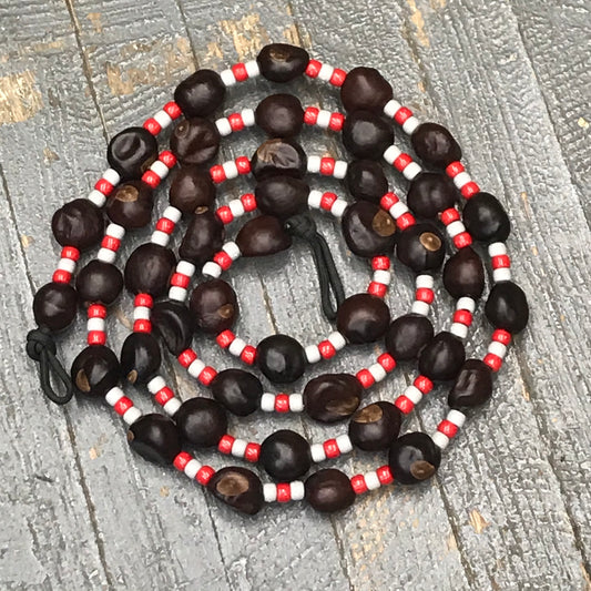 Handmade Beaded Garland Buckeye Football OSU Ohio State Buckeyes 6' Strand