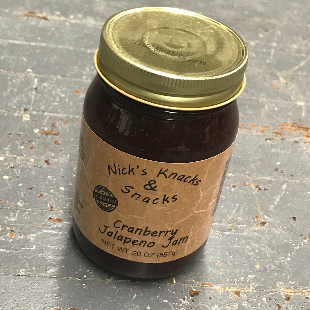 Nicks Snacks All Natural Cranberry Jalapeno Jam