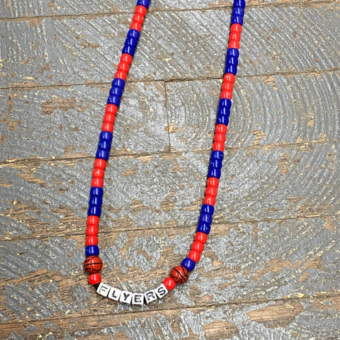 Handmade Beaded Necklace Basketball Dayton Flyers