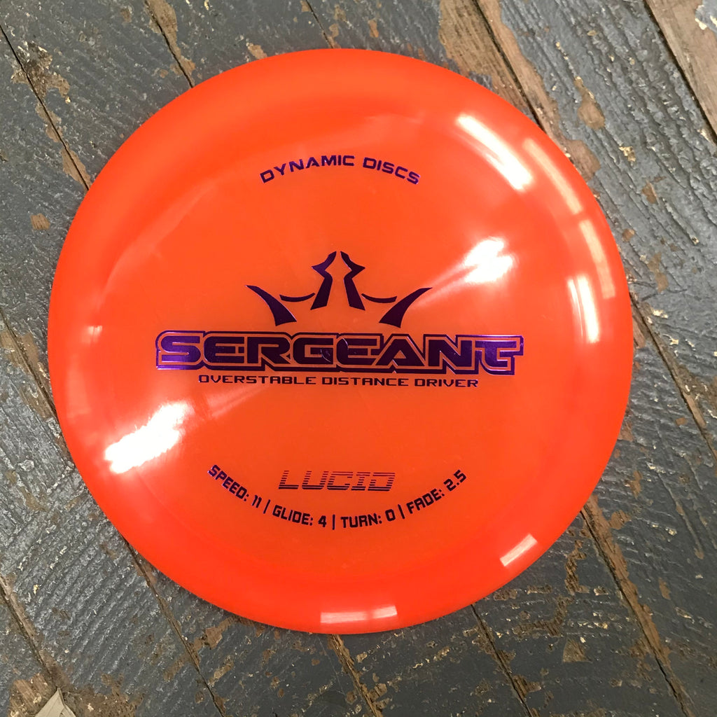 Disc Golf Distance Driver Sergeant Dynamic Disc Lucid Orange