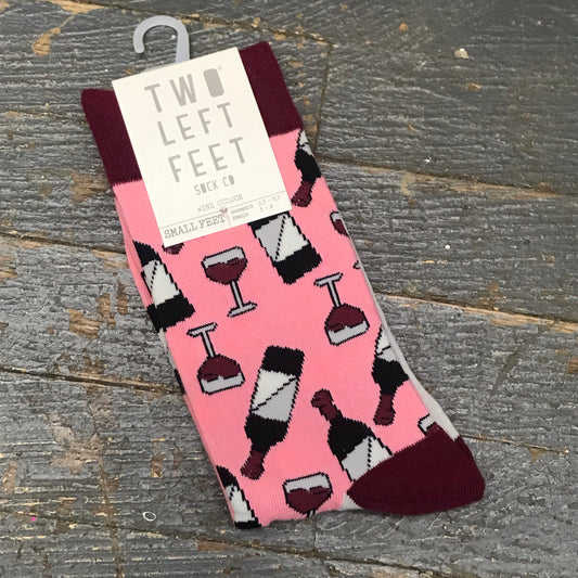 Wine O'Clock Two Left Feet Pair Socks