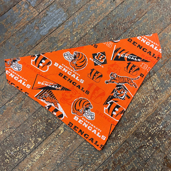 Cincinnati Bengals NFG Football Orange Dog Collar Pet Bandanna Neck Scarf LG