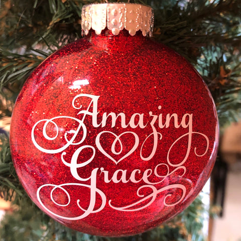 Holiday Christmas Tree Ornament Amazing Grace