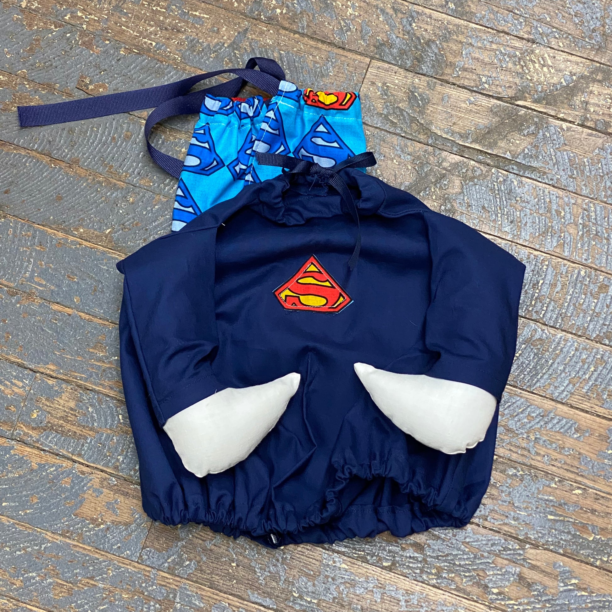 Goose Clothes Complete Holiday Goose Outfit Superman Super Hero Cape Dress and Hat